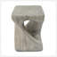 Table d'appoint MGO Twist Shape, texture semblable au bois, couleur grise-1280155368