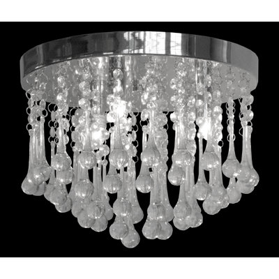 Plafonnier encastré à 2 lumières unique / audacieux à 2 lumières Thacker