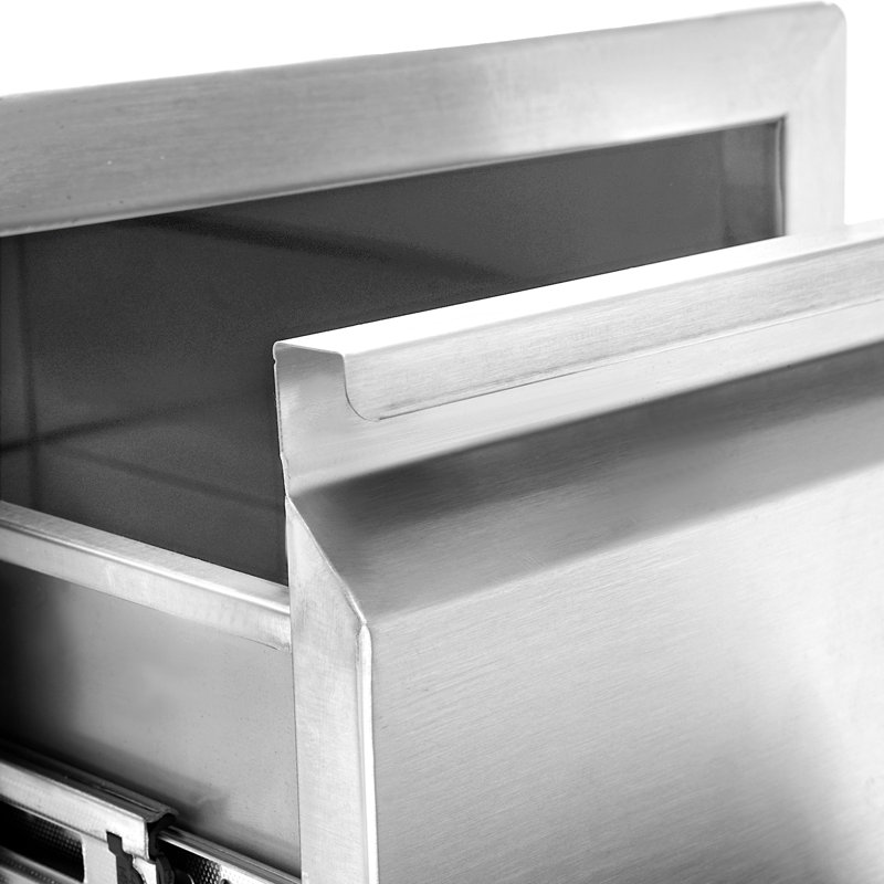 Dionise 13x20.5x21" Pull-out Kitchen Drawers Stainless Steel