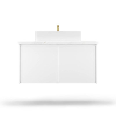 Gilded Single Bath Floating Vanity