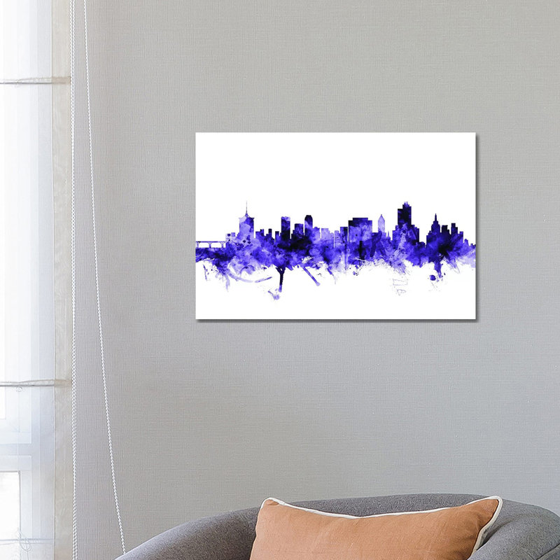 Tulsa, Oklahoma Skyline by Michael Tompsett - Wrapped Canvas Gallery-Wrapped Canvas Giclée