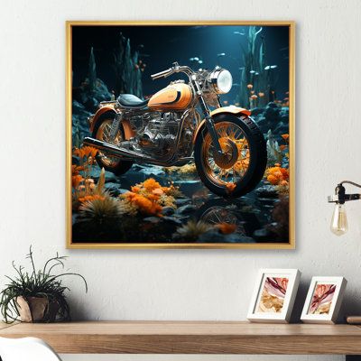 " Rustic Motocyle Bike Memory "