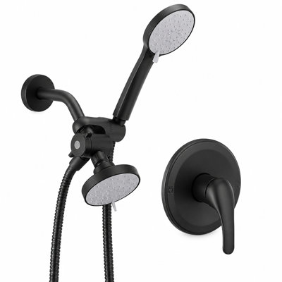 7-Spray Round Dual Shower System (Valve Included）