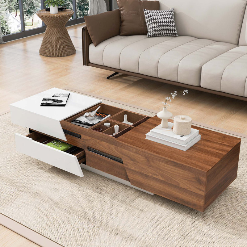 Coffee Table with Extendable Sliding Top Coffee Table