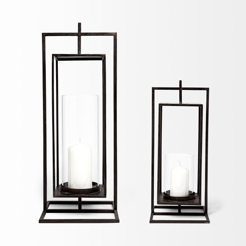 Albus Lantern, 24" H x 9.25" W x 9.25" D