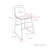 Upholstered Counter Stool with Steel Frame-792887141