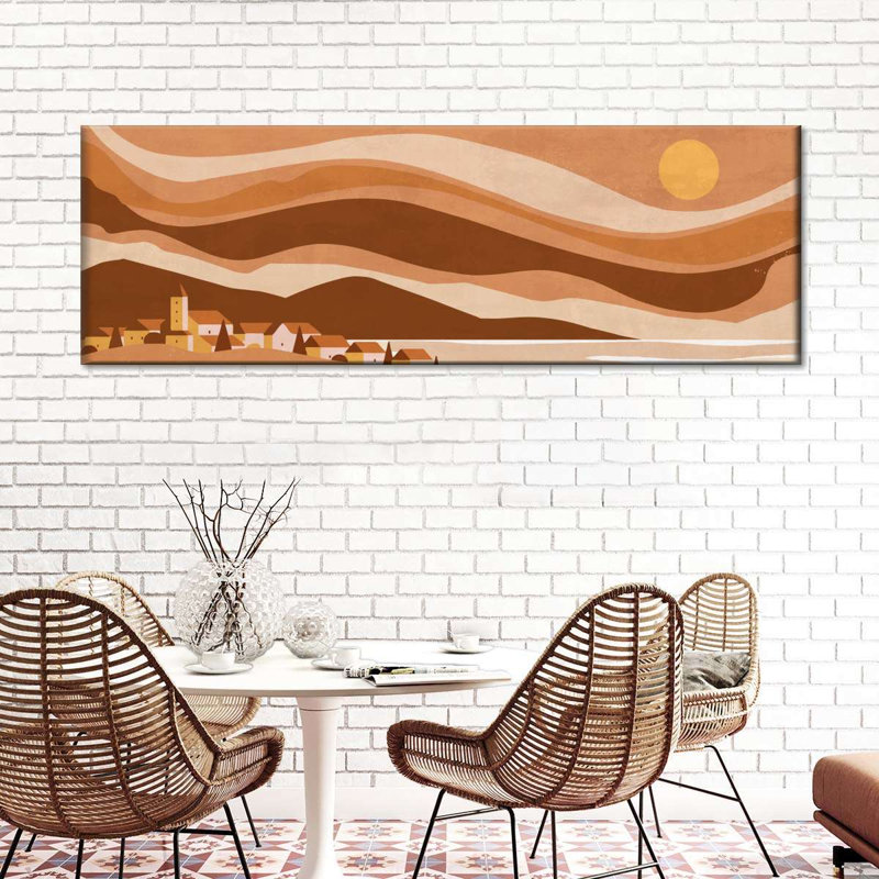 Boho Sunset, reproduction sur toile, H 14 po x l 42 po x P 1,25 po