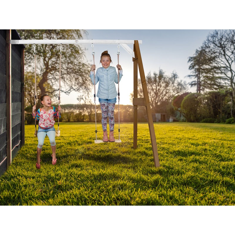 AXI Hemlock Swing Set with 2 Swing(s), Brown/White