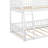 Full XL Over Queen Bunk Bed With Ladder And Guardrails