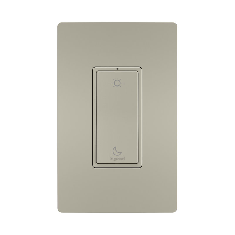 Plaque murale berçante Smart 1-Gang, Nickel