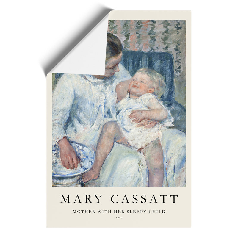 Childs Bath Time Print by Mary Cassatt - Frameless Print, 30cm H x 21cm W x 0.1cm D