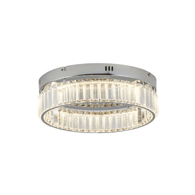 Modern LED Round Crystal Flush Mount 