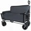Chariot pliable 3-en-1 avec siège de banc et protection anti-brevet - Comprend 1 sac de glace, un chariot utilitaire robuste de 500 lb, des roues tout-terrain d'une capacité de 180 l pour le camping, la plage, les sports, le jardin et le gris-128815599-128815594