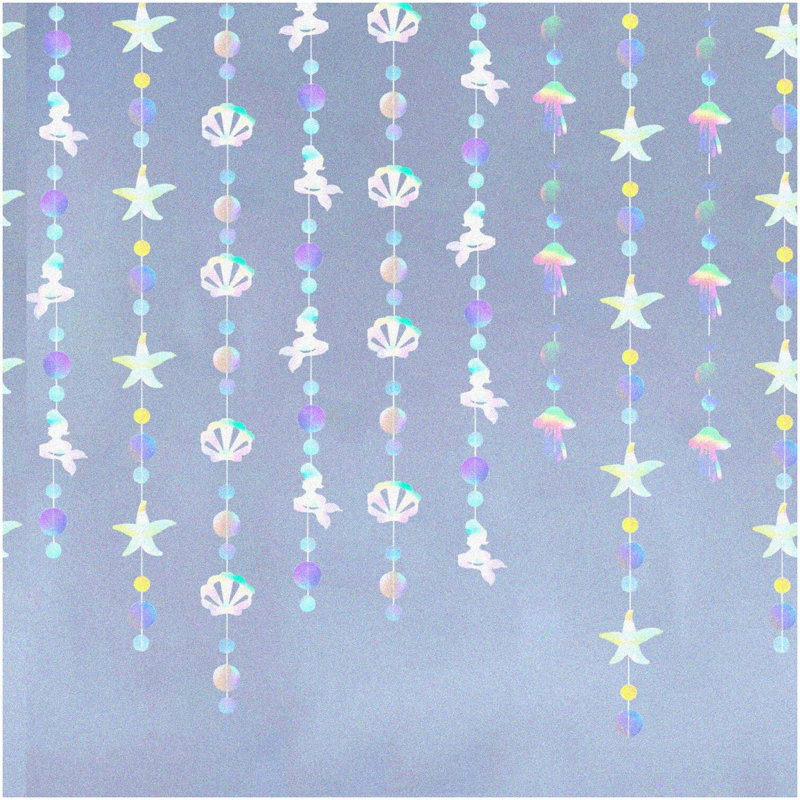 Purple Glitter Good Luck Banner and Decorations