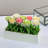 9.5" Yellow and White Potted Springtime Artificial Flowers