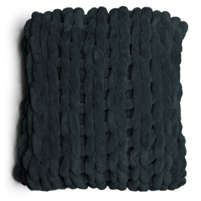Donna Sharp Peacock Chenille Knit Woven Throw