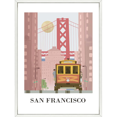 San Francisco Travel Poster 223 - Framed