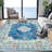 Floral Washable Rugs Rugs for Living Room Boho Area RugVintage Rugs for Bedroom Girls Non Slip Carpet for FarmhouseDining RoomKids Playroom-1017161452