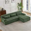 Boneless L-Shape Sectional Sofa, Mnimalist Design Couch For Living Room, Apartment-898916413-898916406