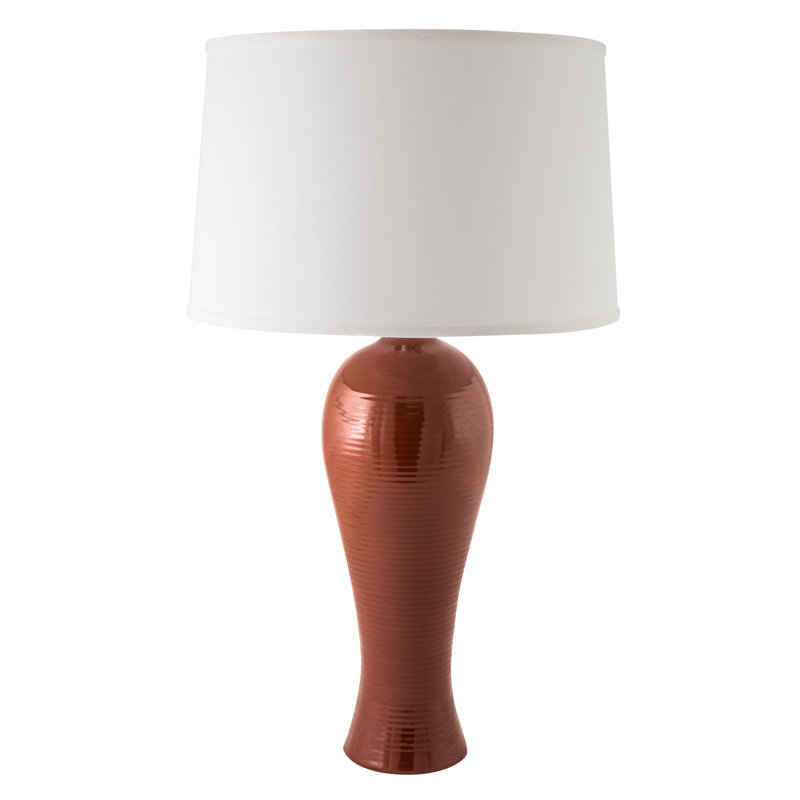 Kruize Ceramic Table Lamp, Cayenne