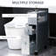 Armoire de toilette pour salle de bain - Gris. Peu encombrant et fonctionnel. Plusieurs compartiments.