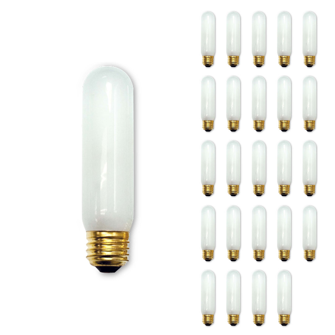 40 Watt T10 Incandescent Dimmable Light Bulb (2700) E26/Medium (Standard) Base (Set of 25) Bulbrite Industries Brightness 