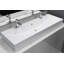 Cantrio ST-604 49.6 inch SolidTech Matte White Solid Surface Trough Bathroom Sink
