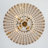 4-light Antique Brass Beaded Crystal Chandelier