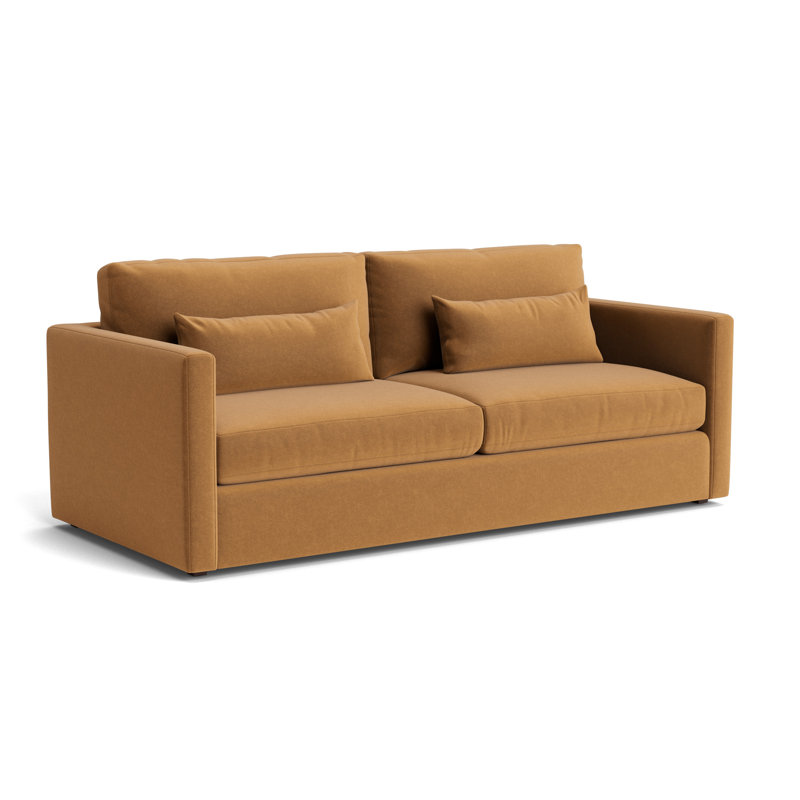 Haywood 90 Sofa, Performance Velvet - Hazelnut