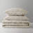 Catalina Botanical Linen Jacquard 100% Cotton Gauze 3-Piece Full/Queen Quilt Set-128759839-128759837
