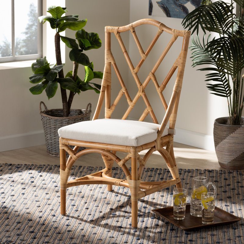 Yedinak 20.9" W Rattan Parsons Chair