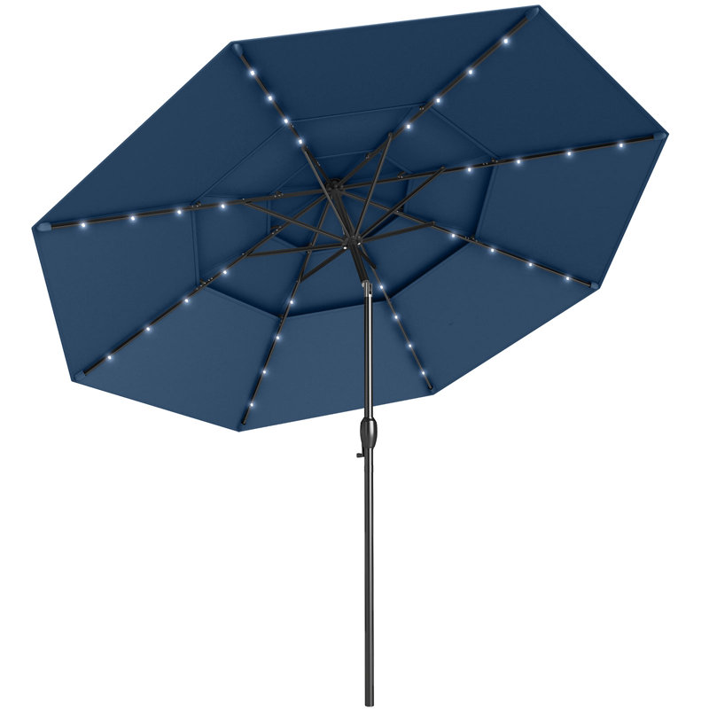 297cm Tilt Market Parasol, Navy