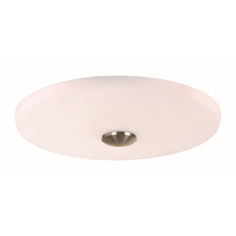 12.500'' 1 - Light LED Bowl Ceiling Fan Light Kit, Brushed Polished Nickel