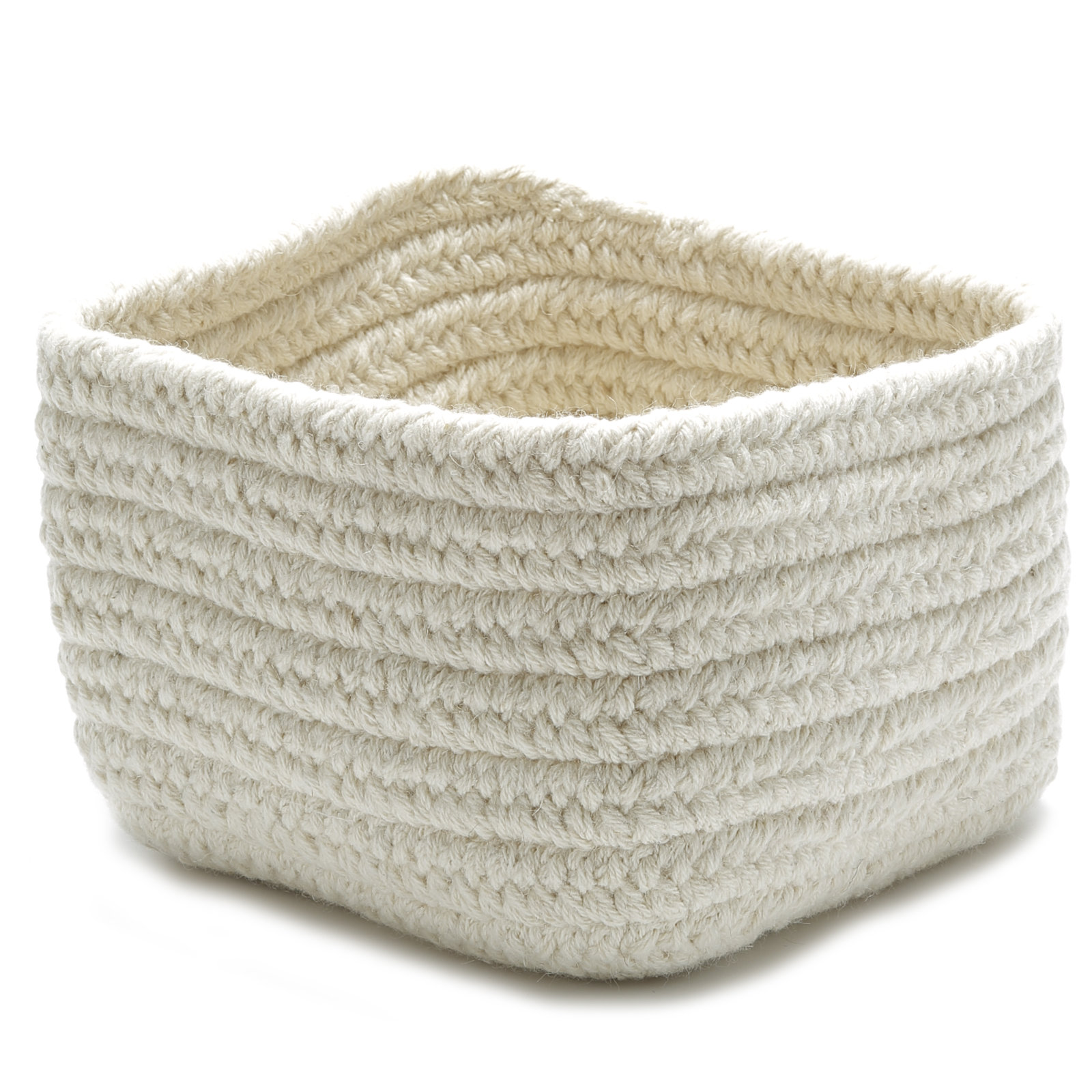Wool / Felt Decorative Basket 1, Natural