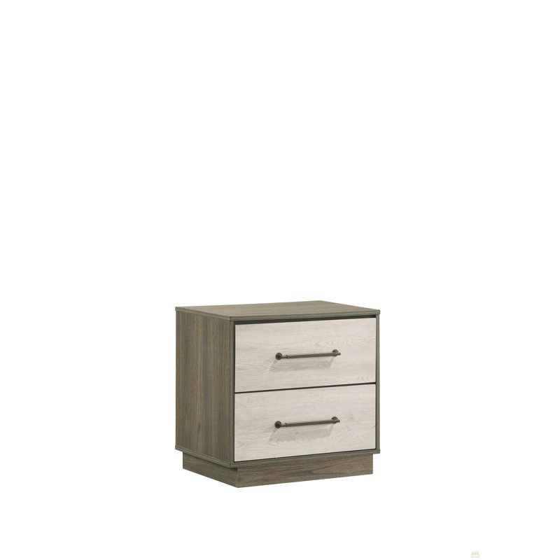2-Drawer Night Stand Made With Wood