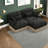 Deep Seat Sofas Chenille Modular Leopard Modern Living Room Home