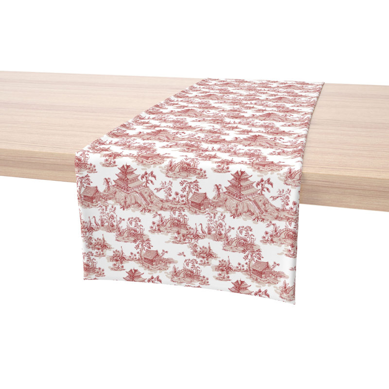 Floral 185 Cotton Table Runners, 90" x 16"