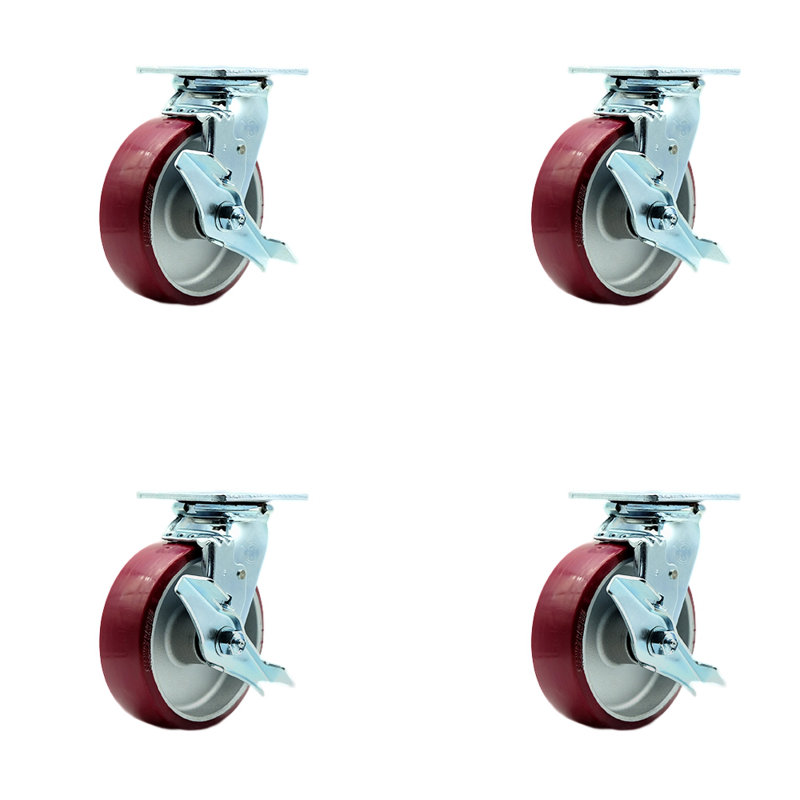 Poly on Aluminum Caster