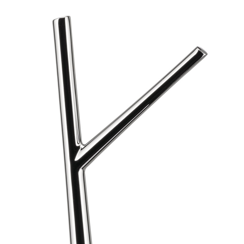 Chrome-Plated Zamak Banana Holder with Rubber Base