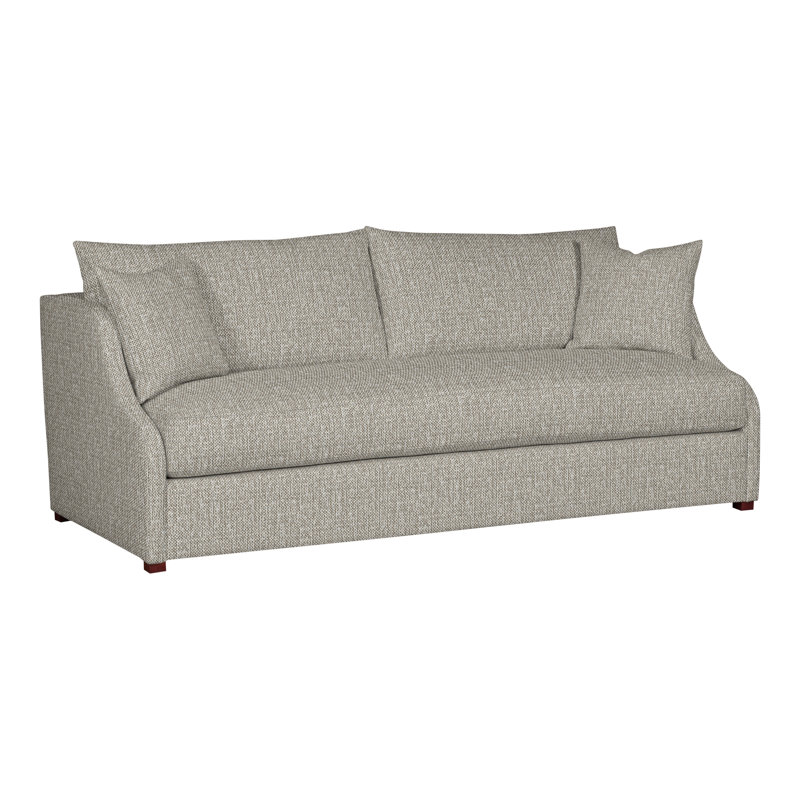 Cora Bench Seat Sofa, Tarbee Pebble Polyester Blend