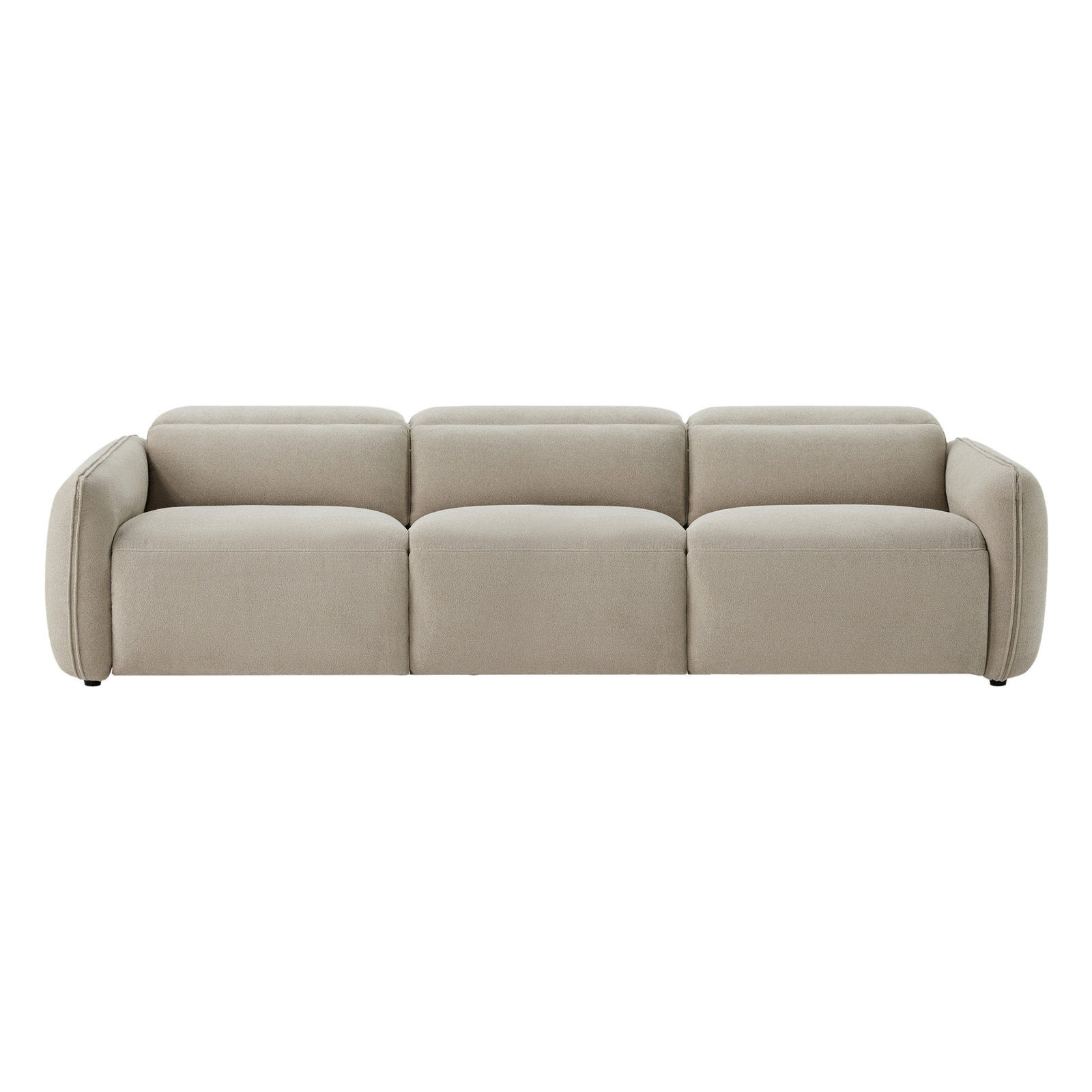 Bayne 3-Piece 123'' Upholstered Power Reclining Sofa, Elite Sand