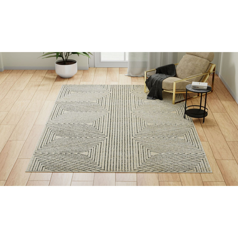 Tapis intérieur / extérieur N Peace, Rectangle 5 pi x 7 pi