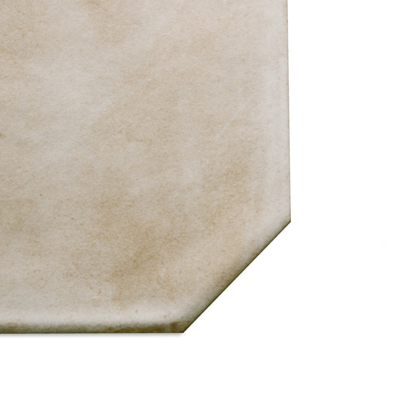 Laverton Octagon W/Taco 7-7/8 In. X 7-7/8 In. Porcelain Floor And Wall Tile, Beige/Brown