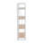 Dakota Contemporary Bookcase In White Painted Metal And Natural Wood By Lumisource-1951694015