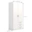 Cassiano 2 Door Manufactured Wood Wardrobe