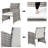 Bar Stool-Table And Chair Set Of 5  Gradient
