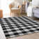Premium Machine Washable Prisco Black Rug
