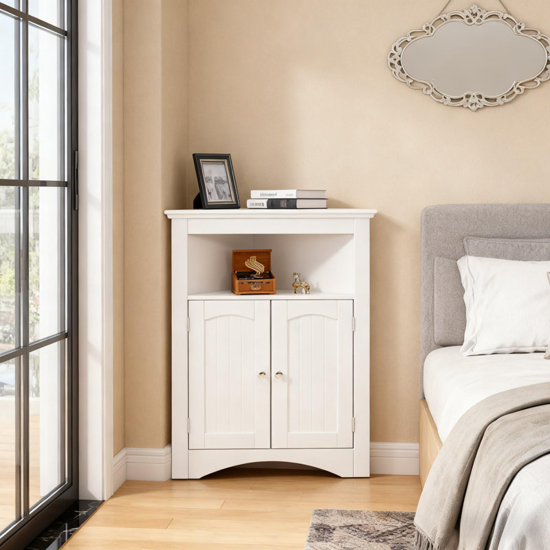 Console de 24 po avec tablettes et tablettes latérales pour petits espaces