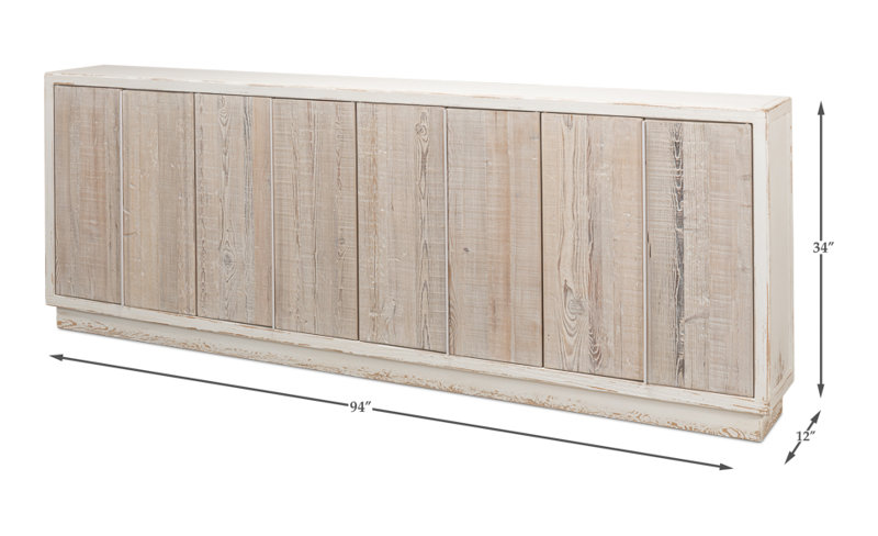 Montandon 94'' W Solid Wood Sideboard