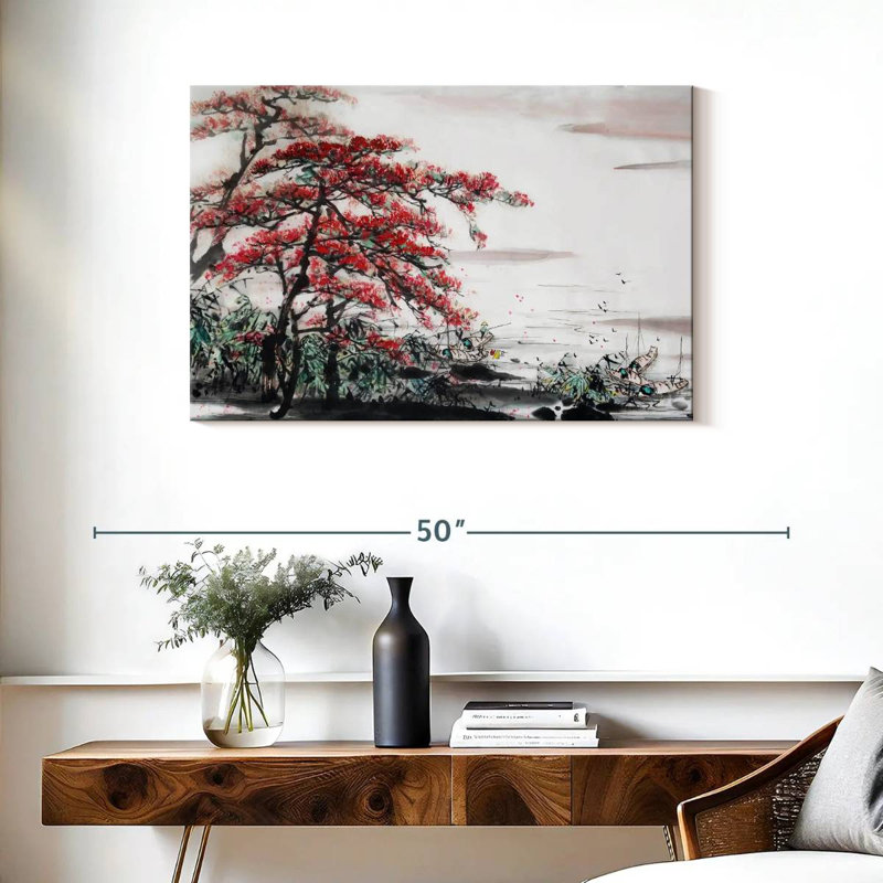 Harnek Cherry Blossom Chinese, 24" H x 36" W